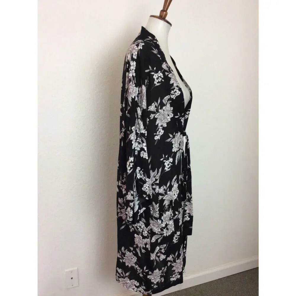 Spiritual Gangster Lingerie Robe Kimono Floral